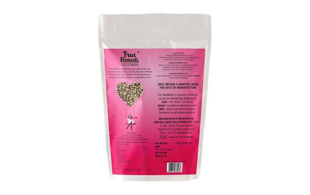 True Elements Protein Omega Mix Roasted Flax & Watermelon Seeds   Pack  125 grams